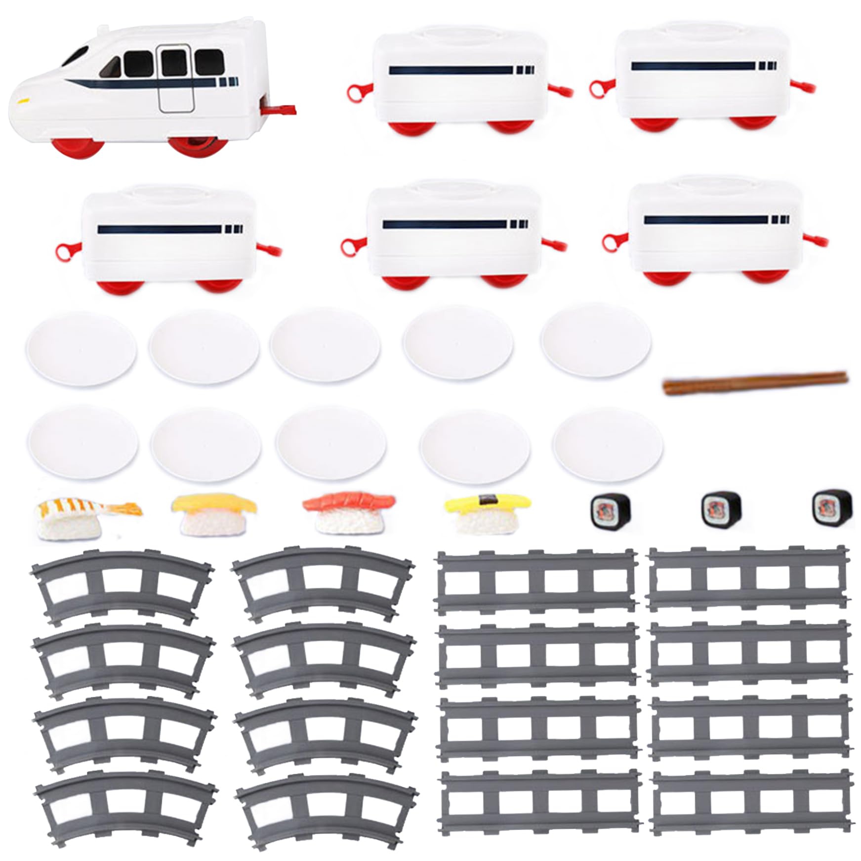 Train à Sushi pour Table 4 Plateaux Alimenté par Batterie