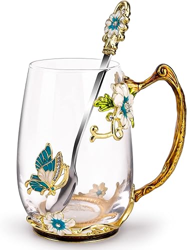 Vista 99 de OEAGO - Taza de té única, de regalo para Día de la Madre, cumpleaños, día de San Valentín, ideas para amiga, hermana, compañera de trabajo Púrpura