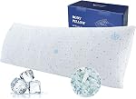 Dreamood Pillows Queen Size 2 Pack with Bamboo Fiber Cooling Bed Pillow with Hypoallergenic Cover Shredded Memory Foam Pillows for Sleep Adjustable Firm & Soft for Back Side Stomach Sleepers