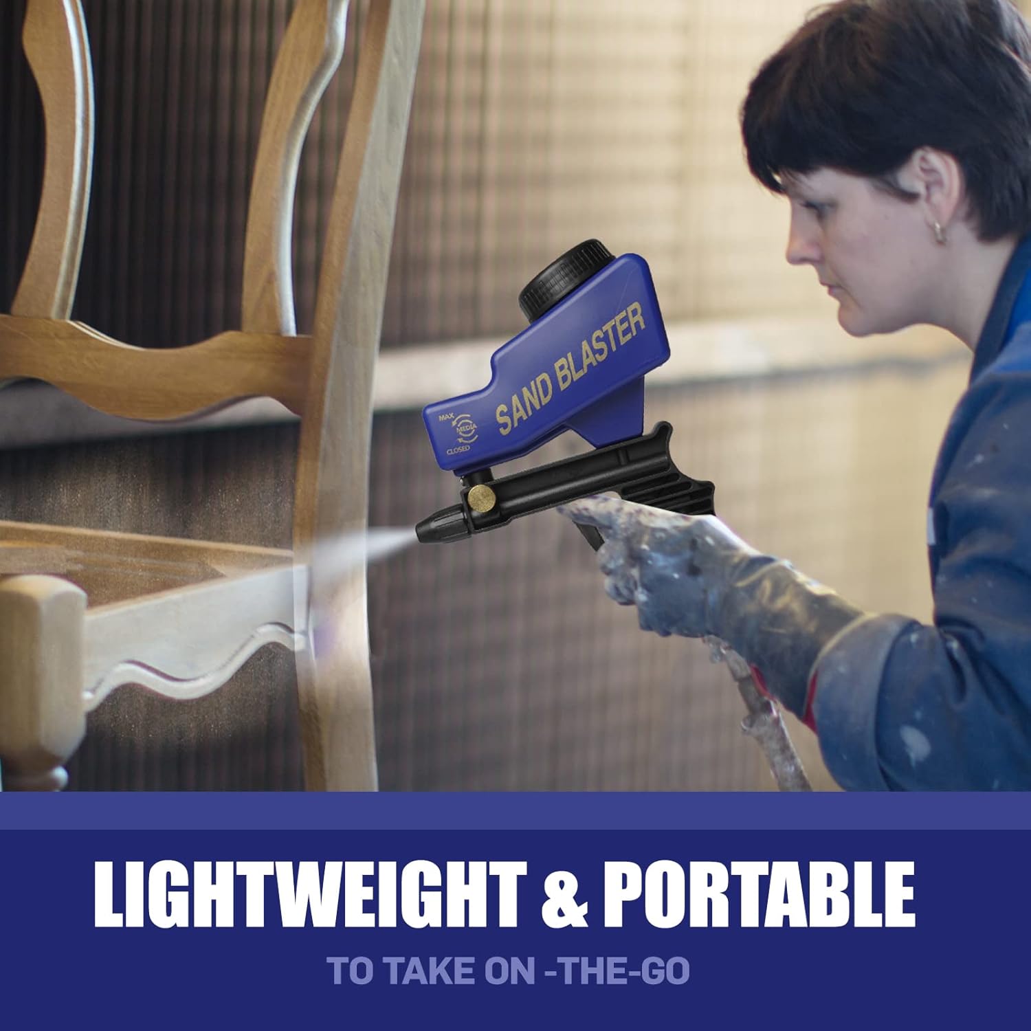 Buy LE LEMATEC Sand Blaster Gun Kit for Air Compressor; Paint and Rust