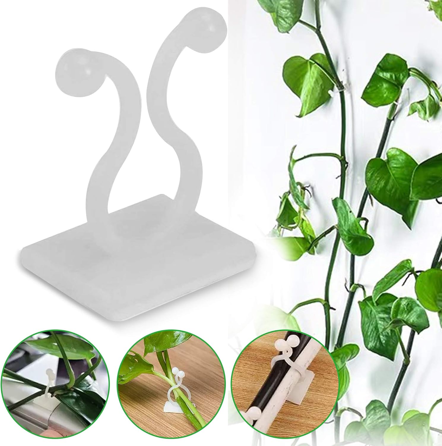 Plant Climbing Wall Fixture Clips,100 Pcs Vine Fixer