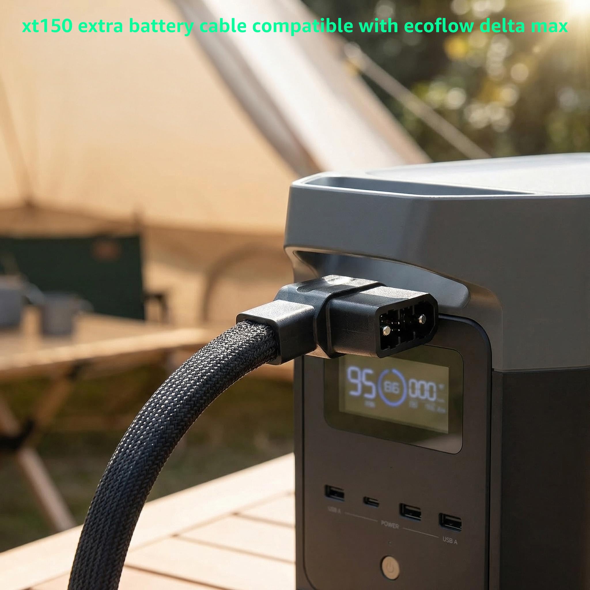 Amazon.com: XT150 Extra Battery Connection Cable for EcoFlow Delta