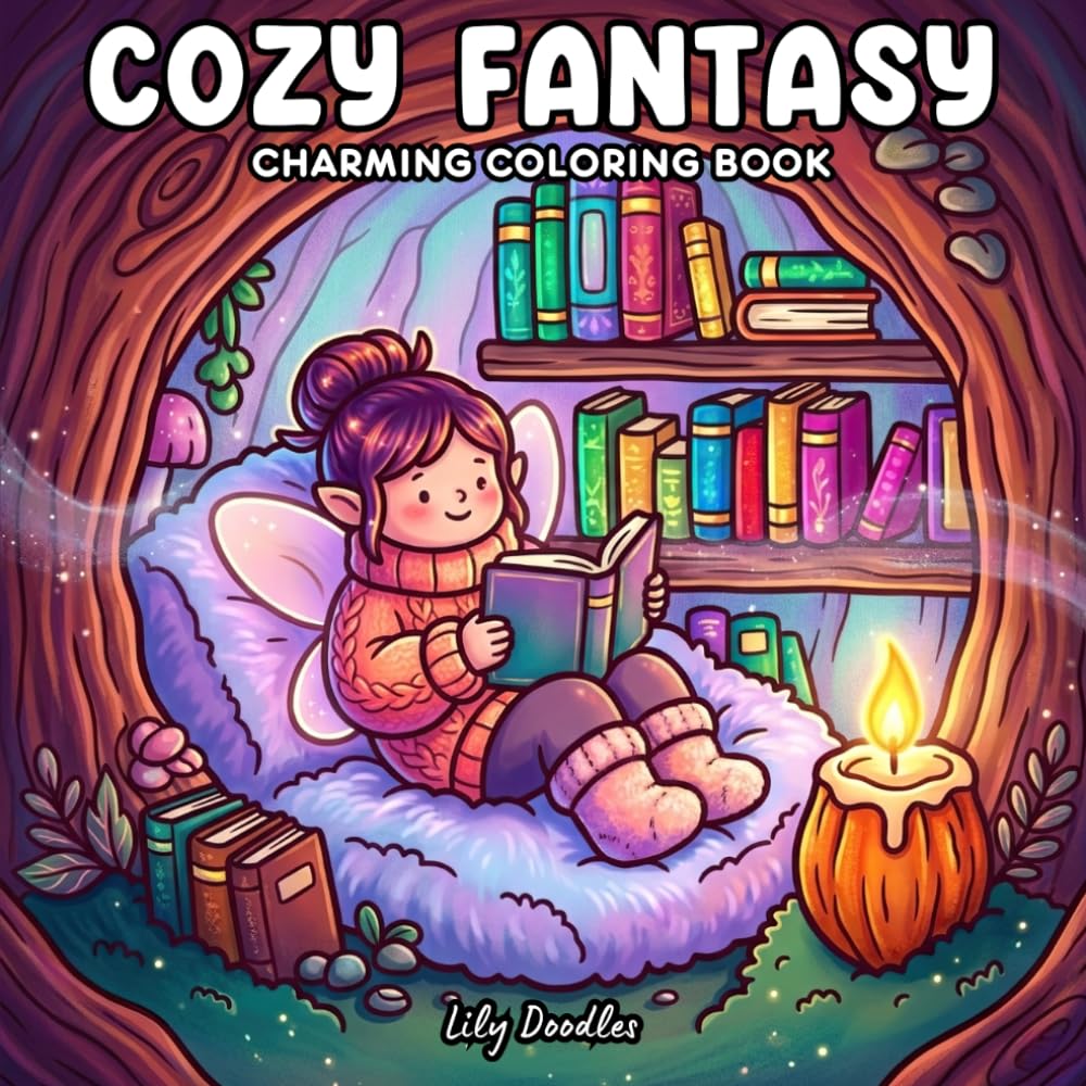 Cozy Fantasy: Charming Coloring Book for Relaxing, Creative Moments with Lovely Fairy Scenes (Cozy Fairies)