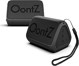OontZ Solo Bluetooth Speaker - 2 Pack, Surprisingly Loud Volume & Bass, 100 Foot Wireless Range, IPX7, Compact Size Portable Travel Speaker by Cambridge Sound Works (Black)
