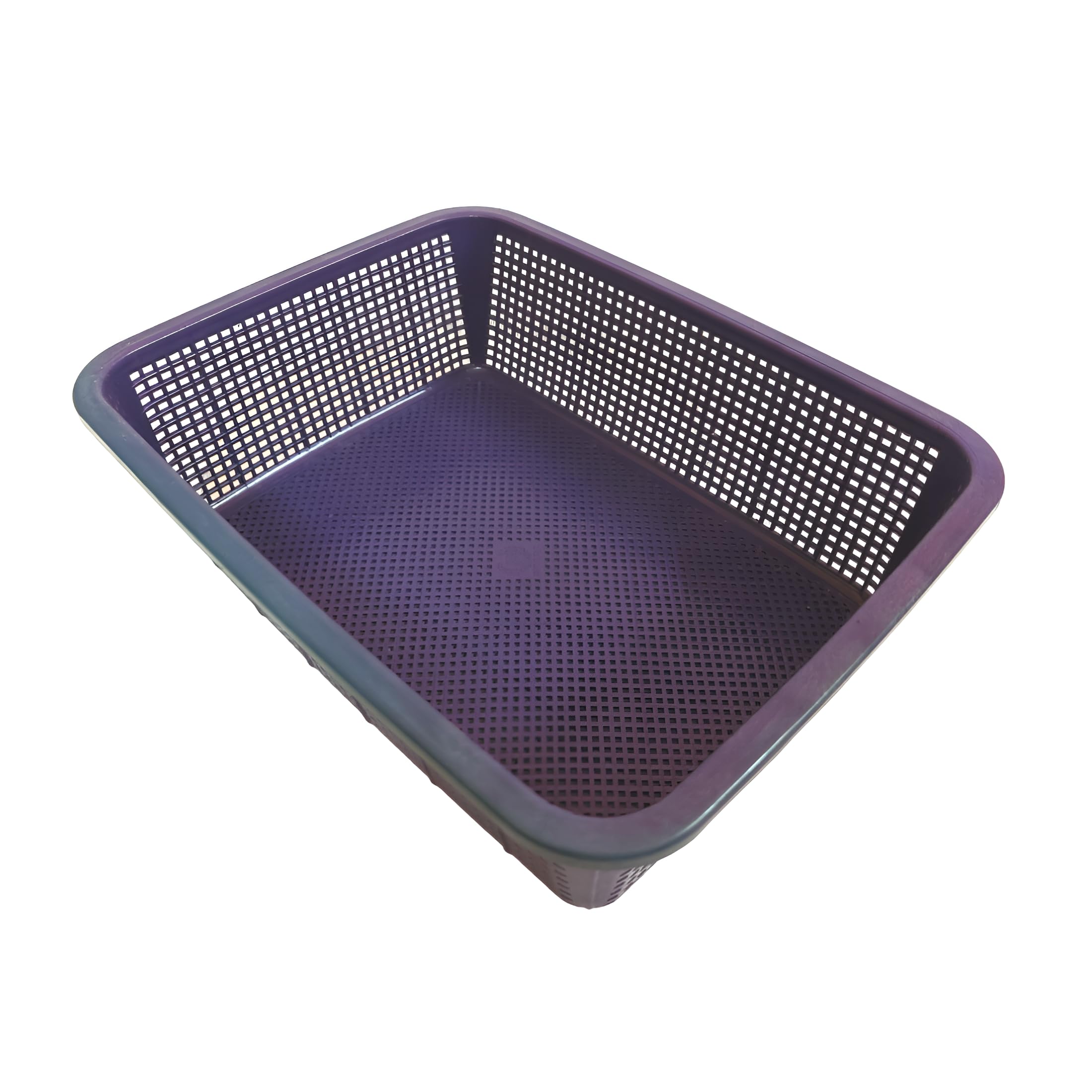 Plastic Storage Basket Tray Organizer for Living Room, Bedroom, Kitchen, Bathroom - (Rectangular, Medium, Multicolour, Pack of 1)