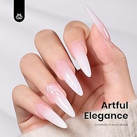 Beetles White Gel Polish - Hema-Free French Gel Nail Polish High Gloss Soak Off Pure White Rhythm Nail Polish Nail Art Manicure Salon White Color Bottle