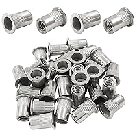 Vista 7 de 20 tuercas remachadoras de 3/8 pulgadas – 16 UNC – Tuerca roscada de cabeza plana de aleación de aluminio para un mejor rendimiento y durabilidad