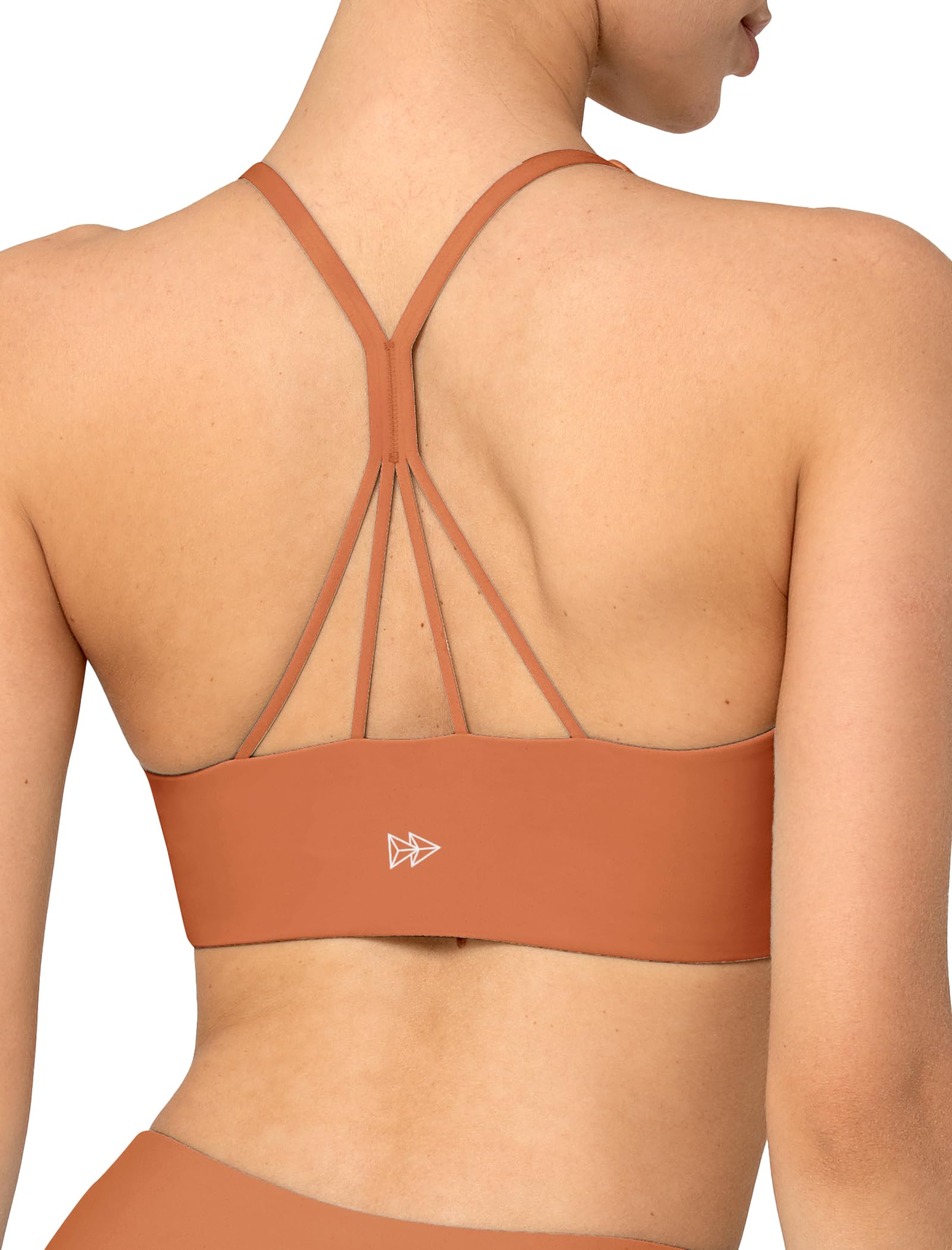 Yvette Yoga Bras Cloud Lightweight Sports Bra Molded Cup X-Shaped Back Fashionable Workout Bra Yoga Crop Tank Top