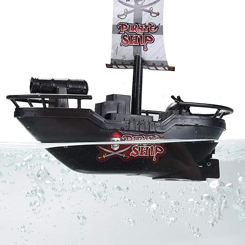 Miniatura 5 de Juguete pirata de piscina para barcos, juguetes de baño, barco de juguete para niños, juguete de yate pirata en bañera, regalo para niños de