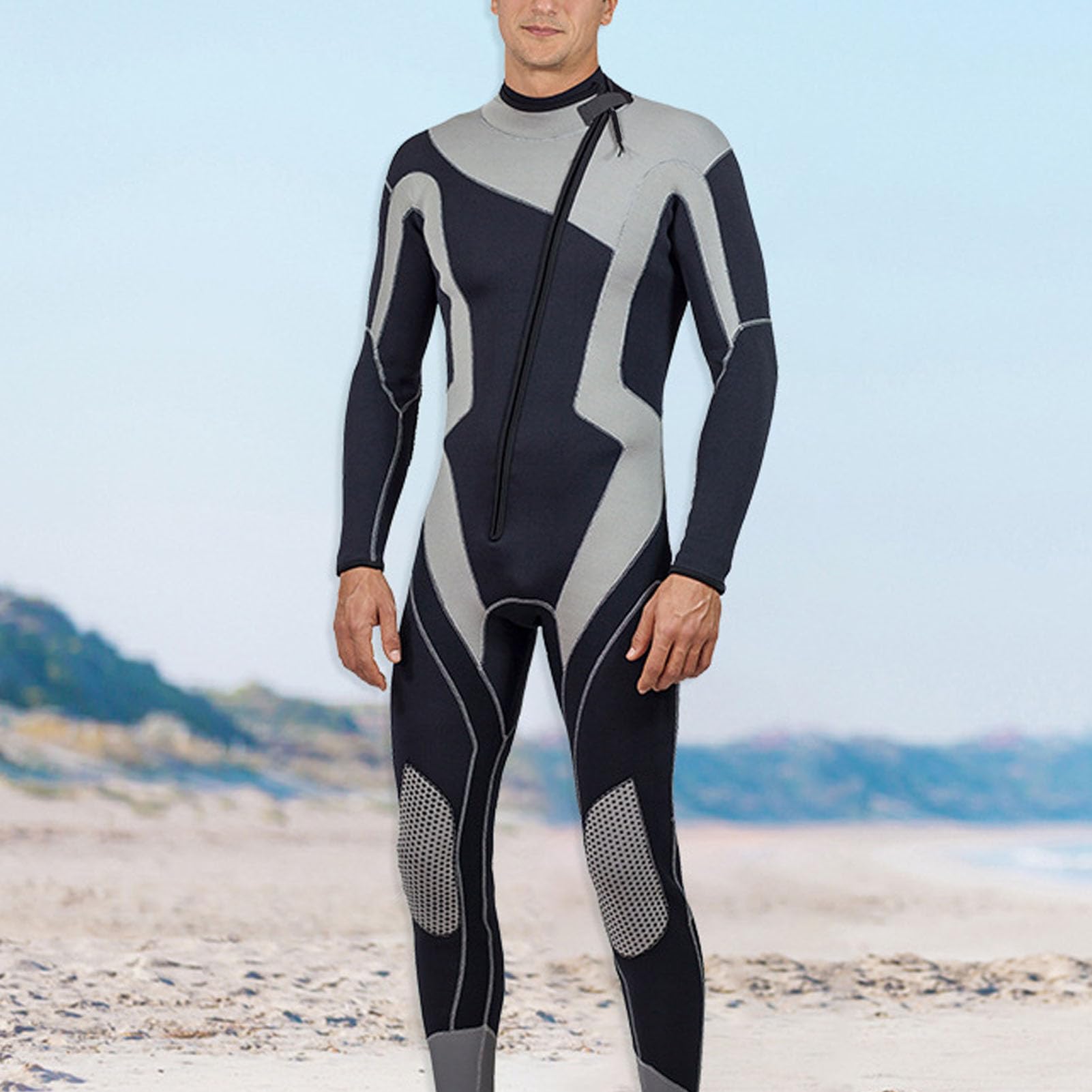Muta Torvex, Muta da Sub in Neoprene a Corpo Intero da Uomo, Muta da Surf in Pelle con Maniche Lunghe per Lo Snorkeling e il Surf