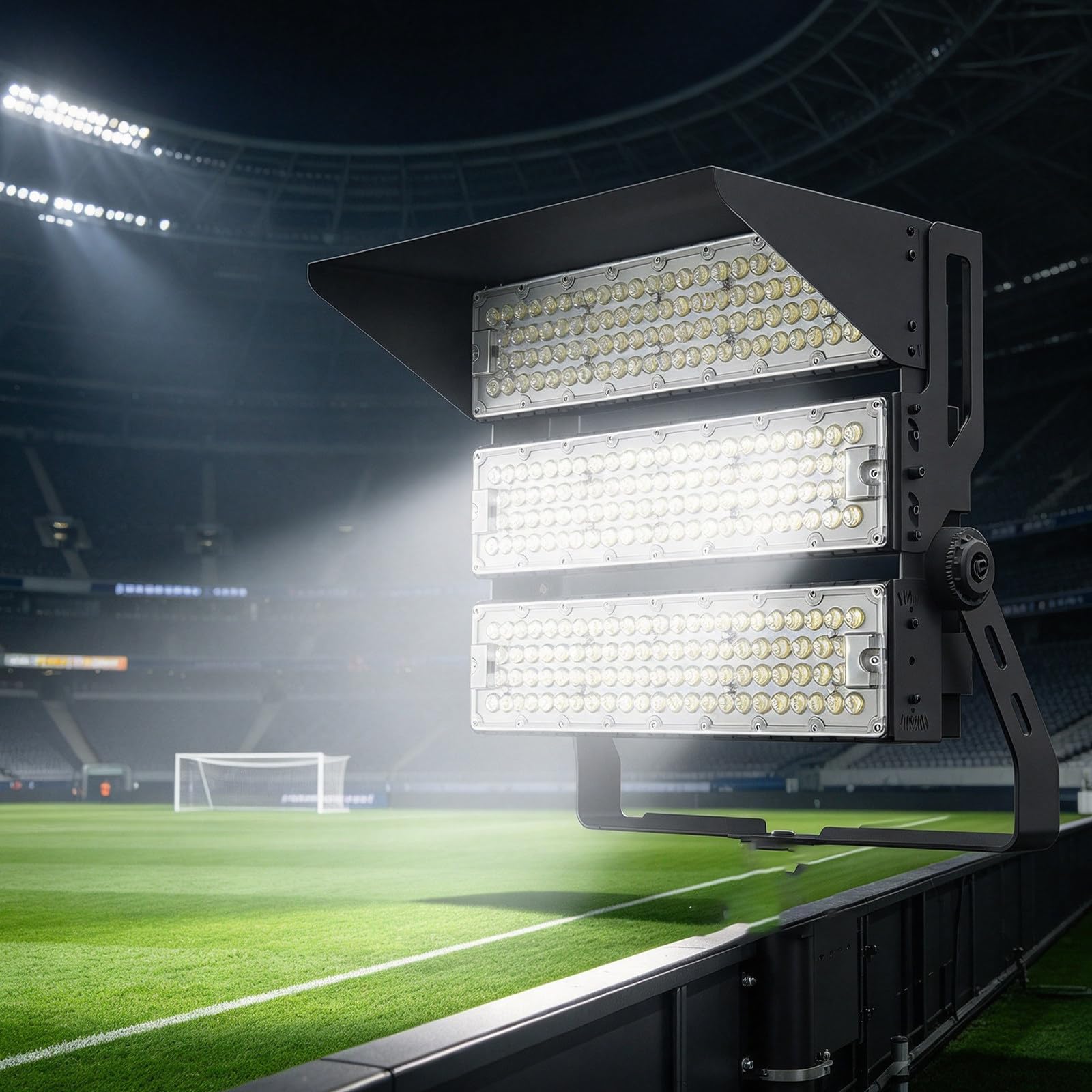 Illuminazione LED Campo Calcio 750W 112500lm, Proiettore Alta Prestazione Black-750W