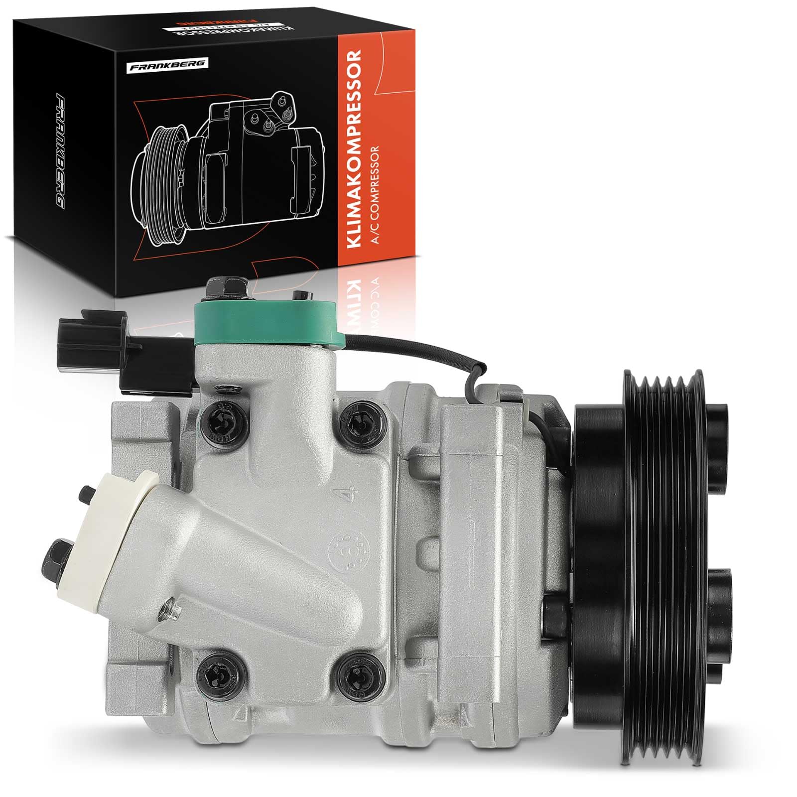 Frankberg Sistemas de aire acondicionado Compresor de aire acondicionado con embrague Gasolina Compatible con i10 PA 1.2L 2008-2013 Replace# 977010X100incl. aceite premezclado