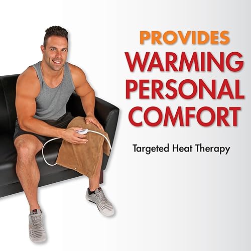 Miniatura 7 de Veridian Healthcare TheraCare Deluxe XL Almohadilla térmica húmeda o seca, marrón, universal (24-510)