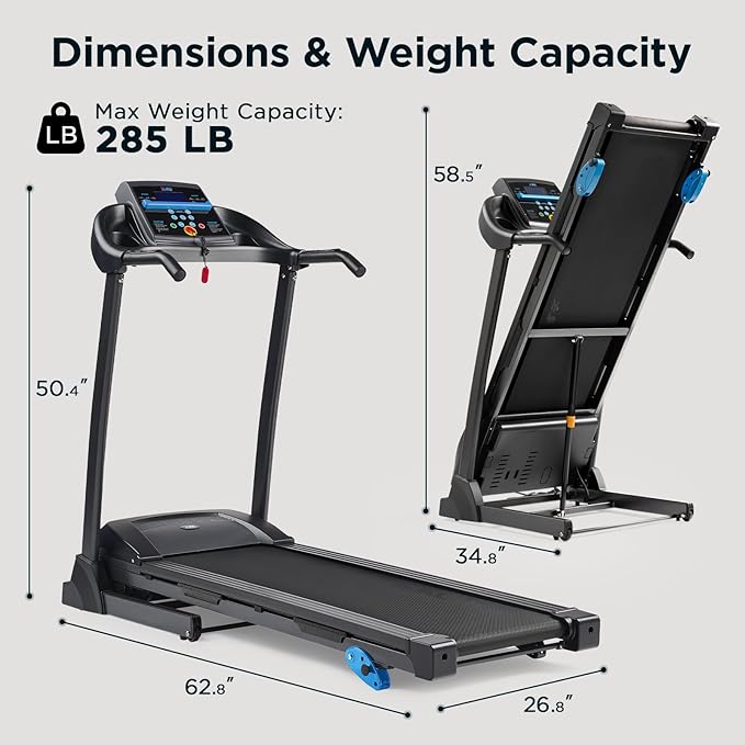 Caminadora JLL Incline Smart T100 Plegable, 9 Programas, Inclinación Manual miniatura 7