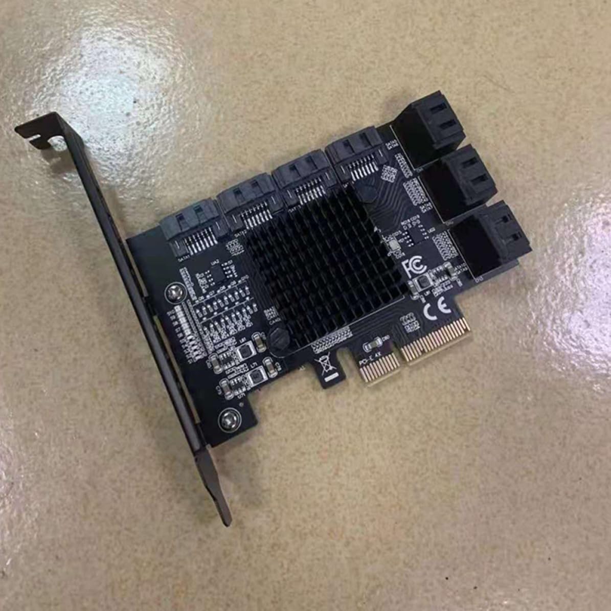 Scheda Wifi Stabile ad Alta Velocità 10 Porte Sata3.0 per PC Scheda di Espansione Pcie X4 per Workstation e Hard Disk