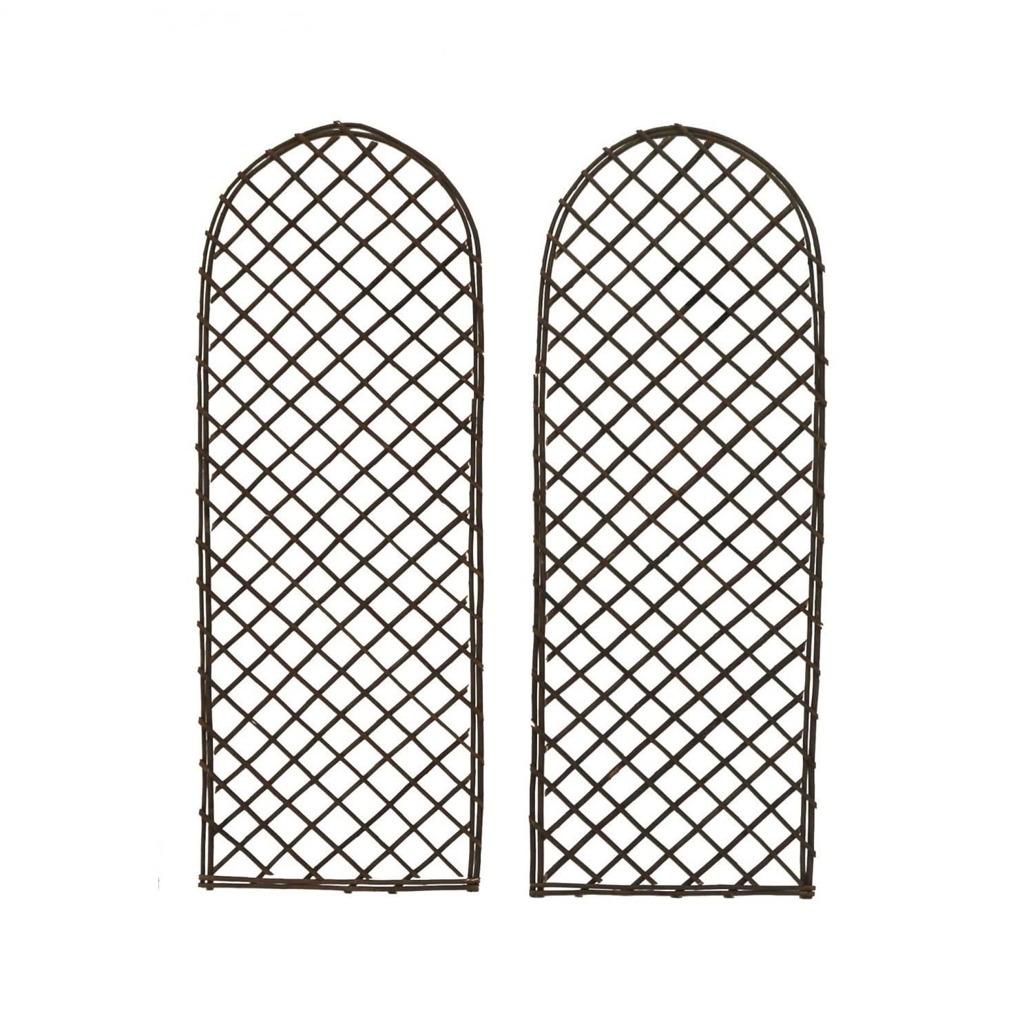 Set of 2 Willow Trellis Fencing Panel Screen Climbing Trellises