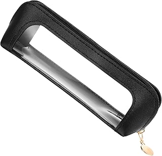 Pequeña bolsa de maquillaje transparente, est...