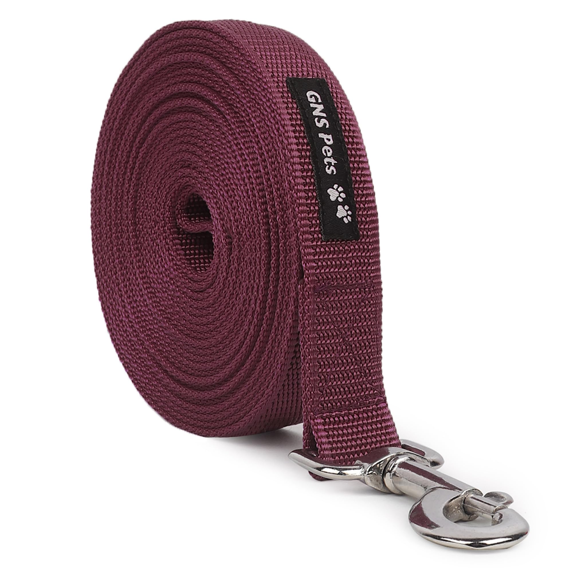 Gns Pets 15ft Nylon Dog Training Lead Dog Leash Long Leash for Dogs Suitable for Off Leash Training for Small Medium Dog or Puppy (15ft, Mehroon) (B0BTWGBJK5) Amazon Price History, Amazon Price Tracker