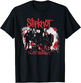 Amazon.com: Slipknot Men's Unisex-Adults Black T-Shirt with