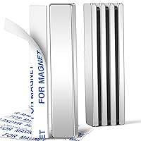 Vista 17 de MIKEDE Imanes de neodimio de tierras raras, paquete de 20 barras de imanes fuertes y resistentes, potentes tiras magnéticas con respaldo adhesivo