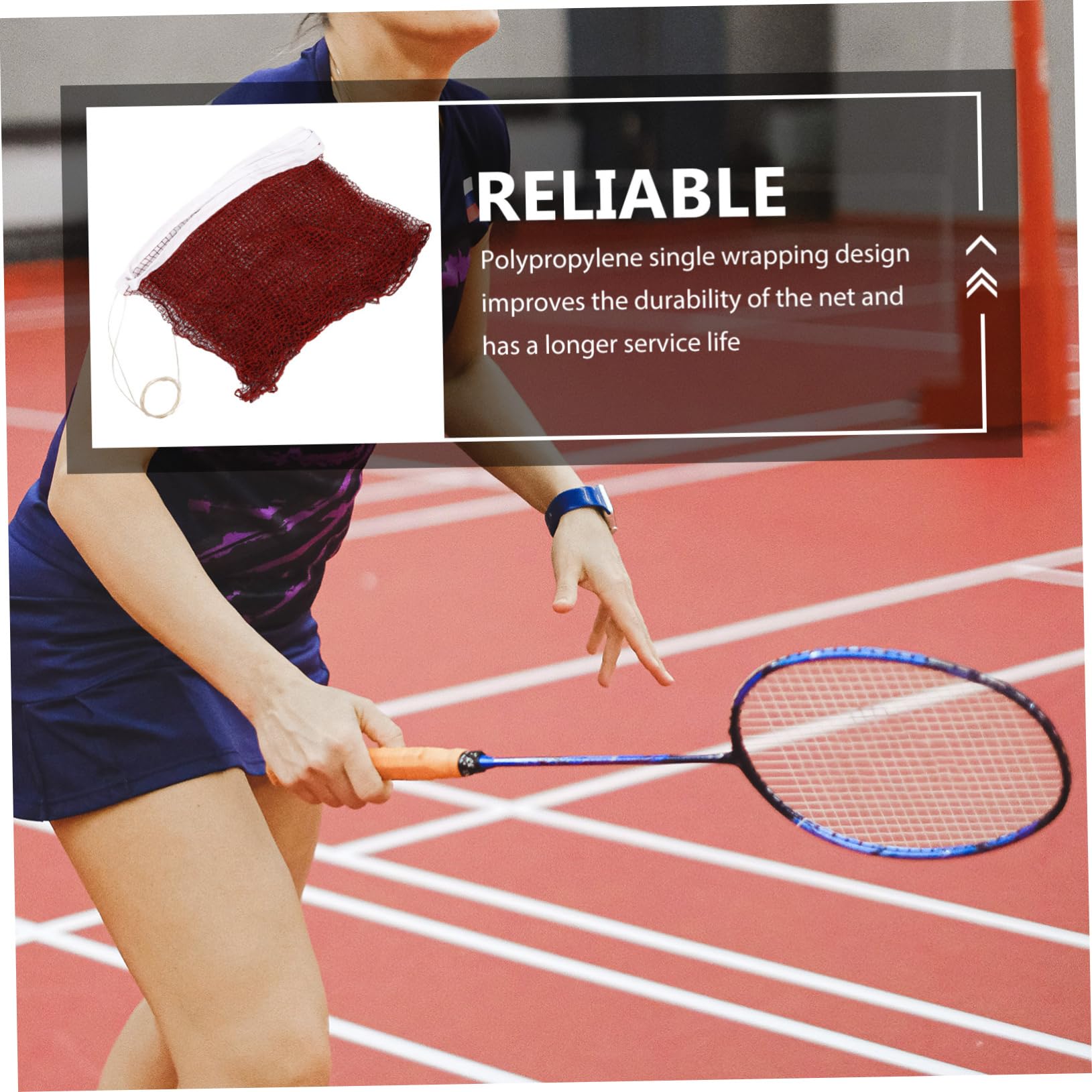 POPETPOP 1 Set Portable Badminton Net Durable Outdoor Indoor Net for Sports Upgraded with Sturdy for Backyard Fun and Family Games