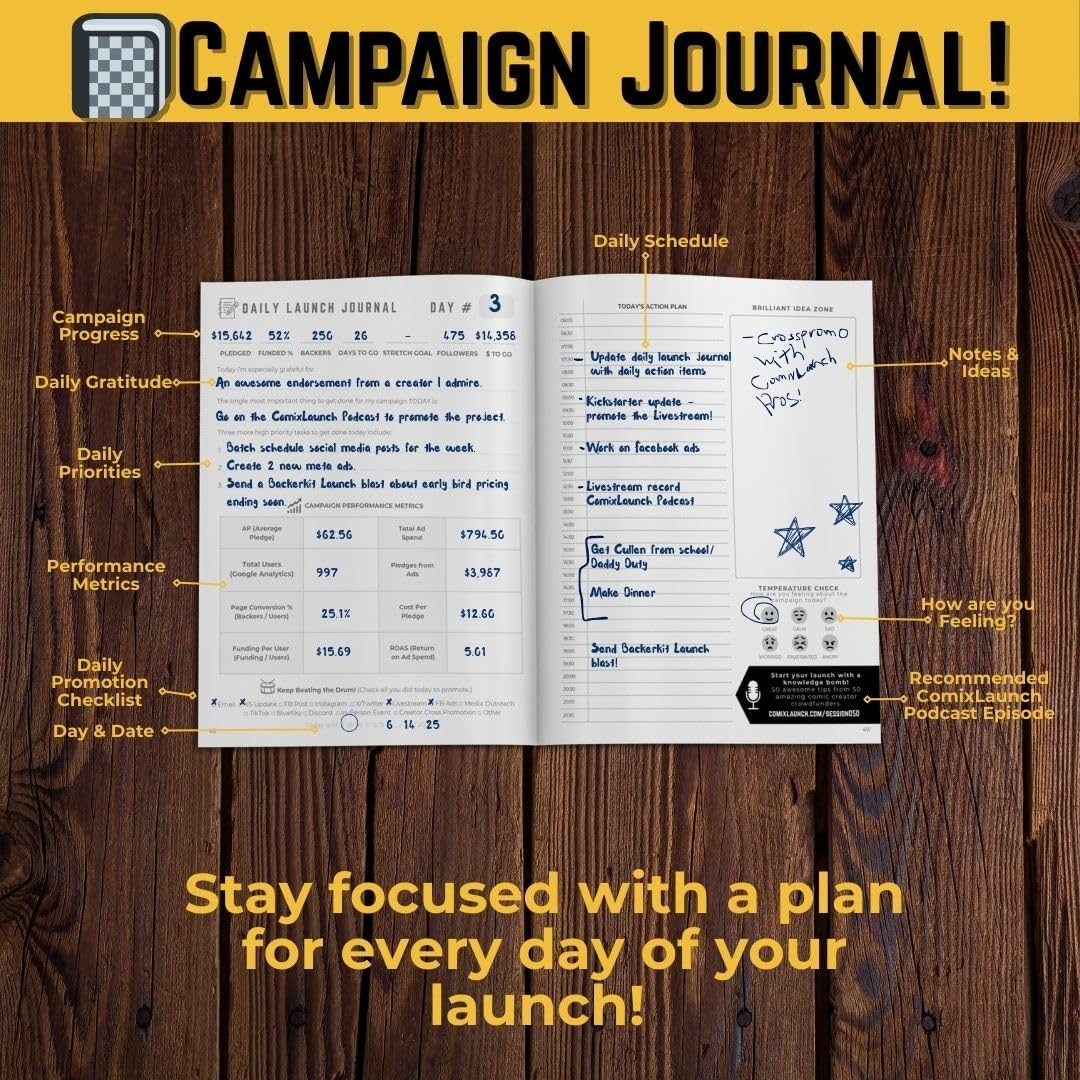 Comic Book Crowdfunding Planner Workbook by ComixLaunch