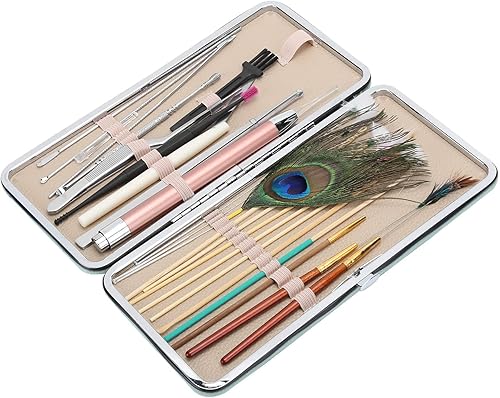 Miniatura 7 de Herramienta de eliminación de cera de oídos, 23 piezas, juegos de púas en espiral de doble extremo, cuchara, suministros para el cuidado de los