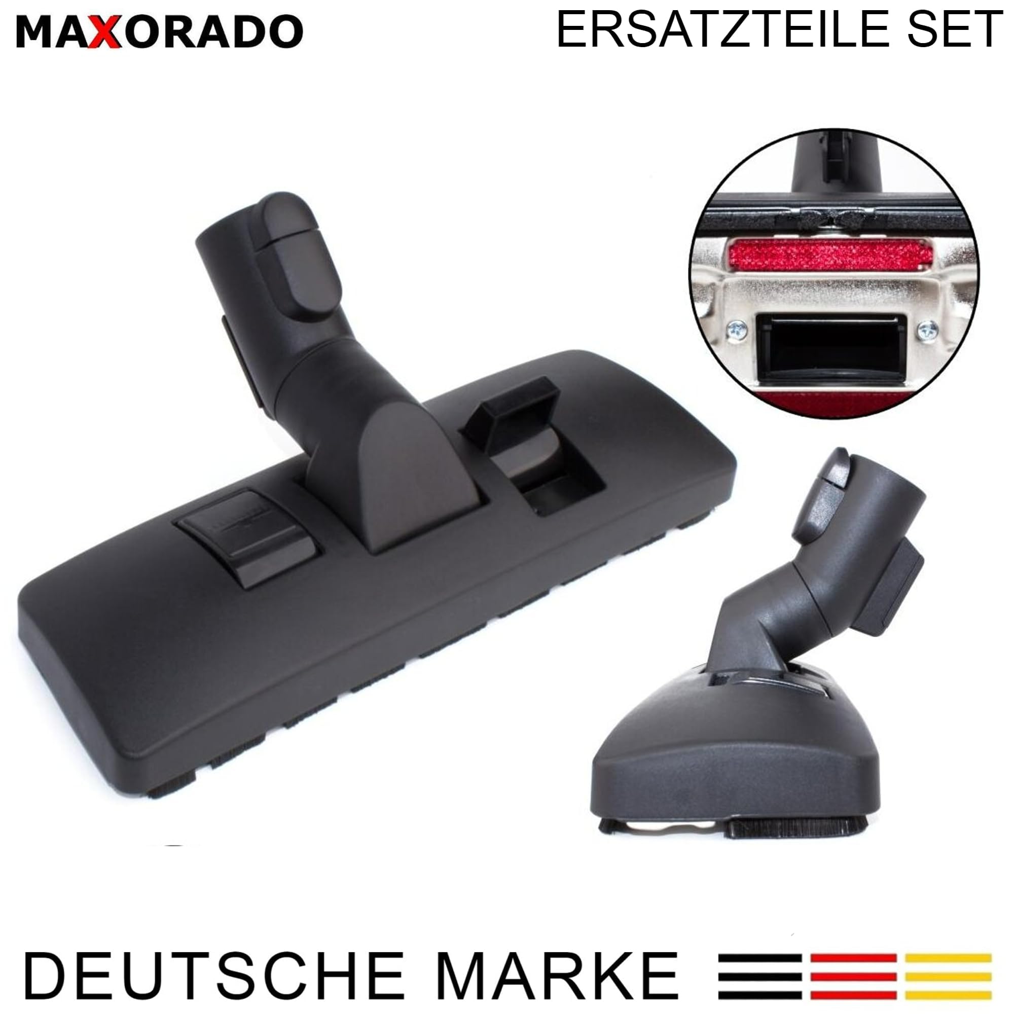 Bodendüse + Rohr + Handgriff + Schlauch + Düsen + 2 HEPA Filter Ersatzteile Set Zubehör kompatibel mit Miele S8340 S8320 S8310 S8350 S8360 S8370 S8380 S8630 S8730 S8510 Bürste