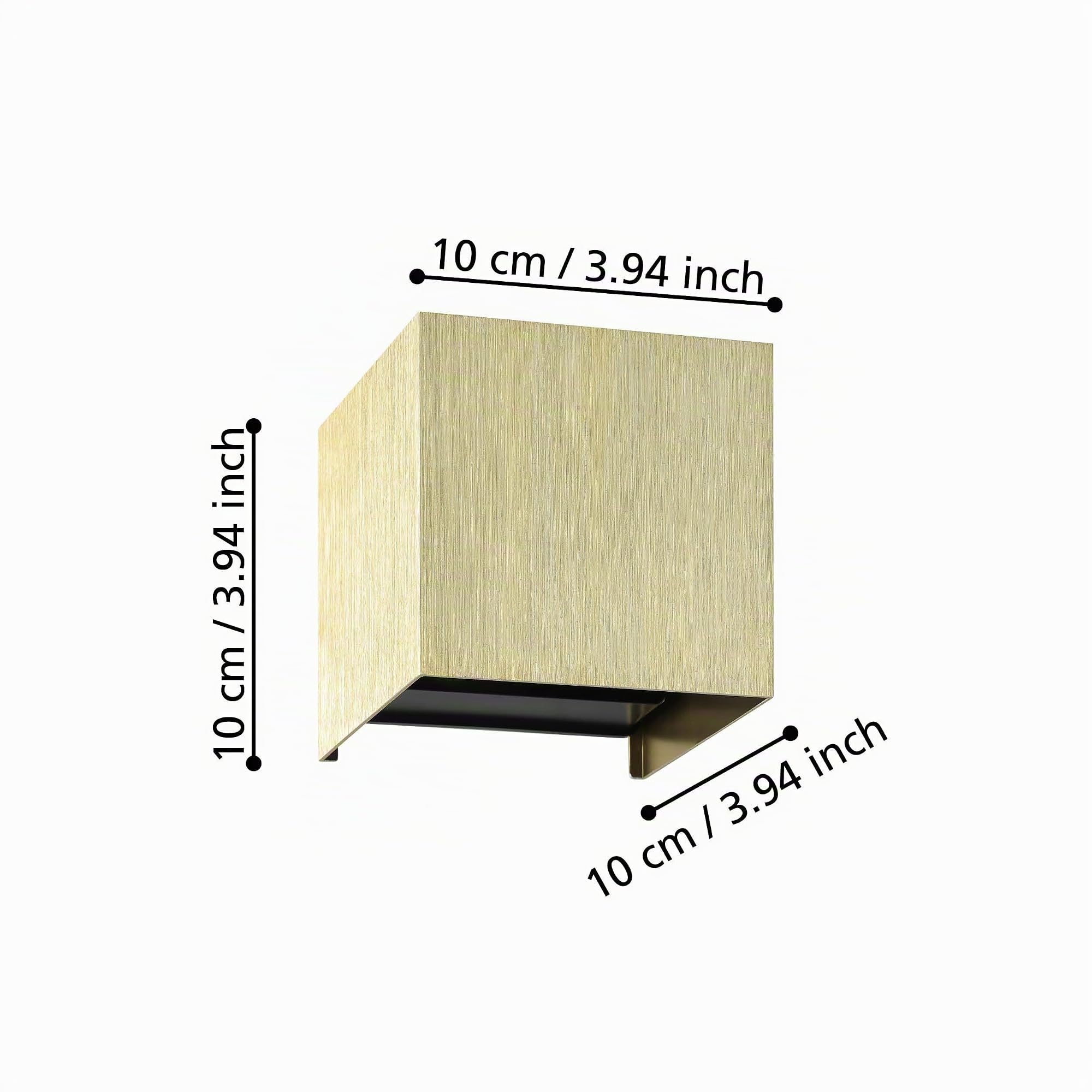 Eglo Applique murale intérieure LED Valmontone, lampe d’intérieur cube