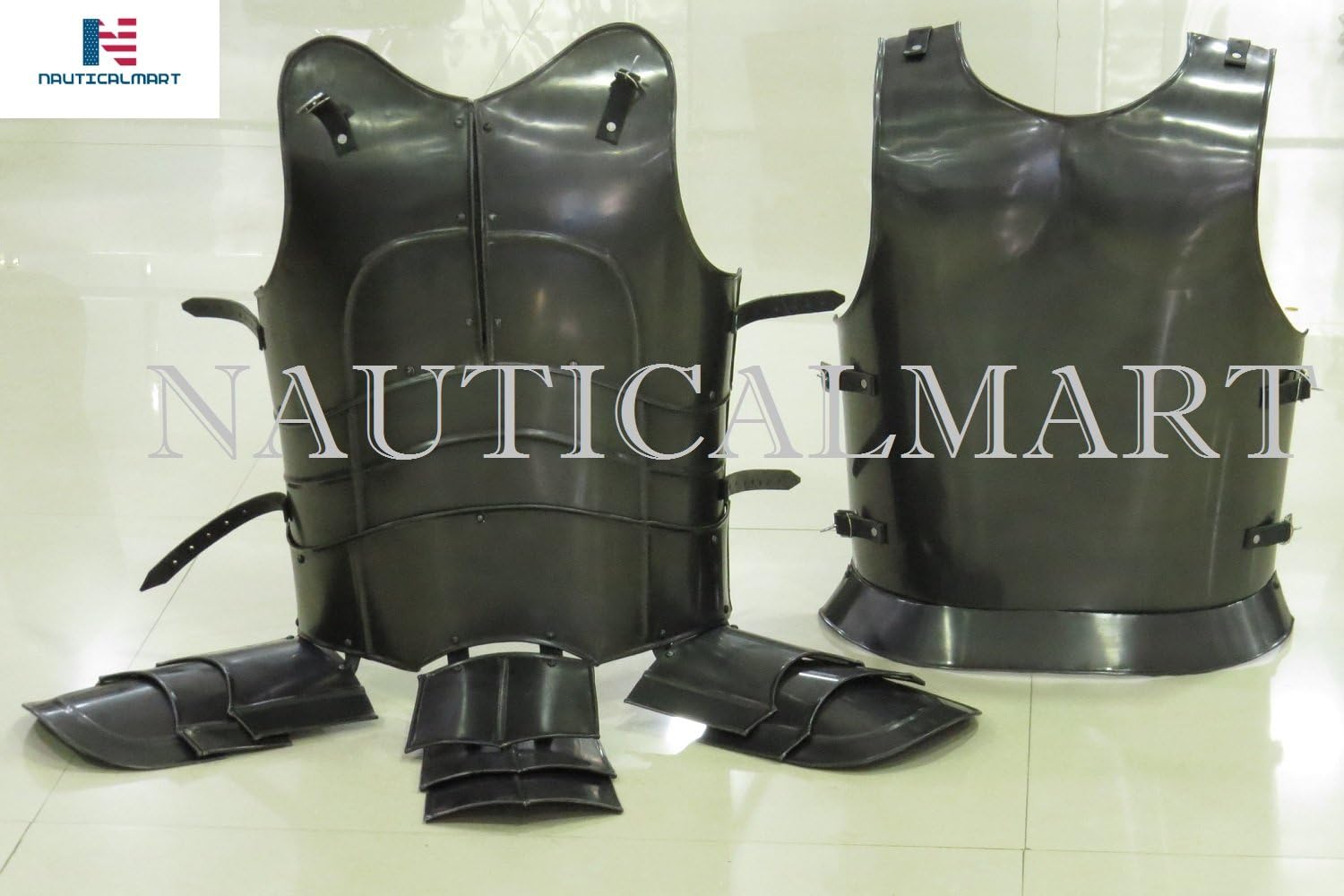 NauticalMart Armor Breastplate Dark Warrior - Epic Dark - Grey Armour