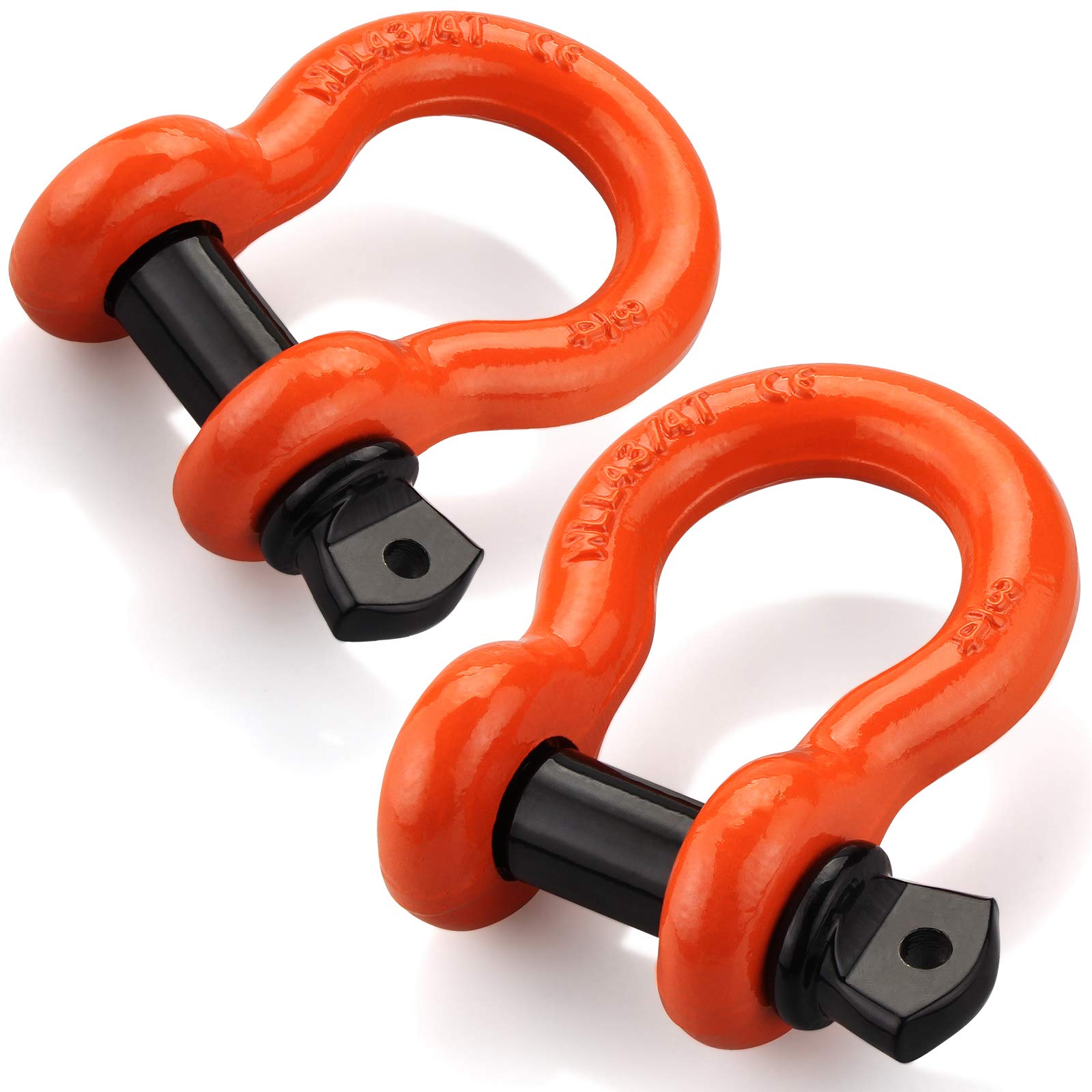Buy LIBERRWAY Shackles 3/4" (2 Pack) 57,000 lbs Break Strength with 7/8