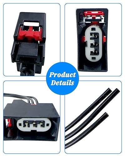 Miniatura 5 de Arnés de conector de luz de señal de giro delantero para Jeep Wrangler JK 2007-2018, 68065016AB, 2 unidades