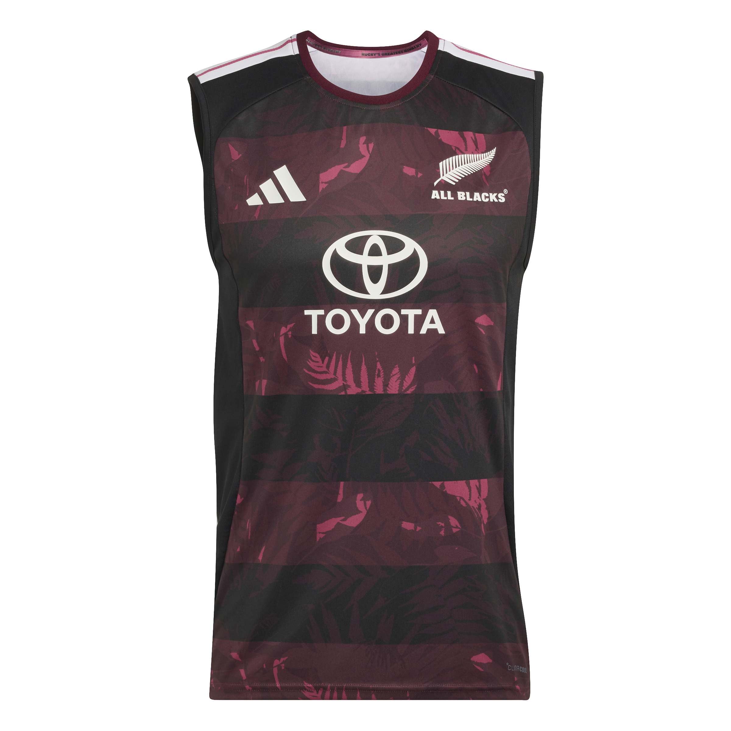 adidas Men's All Blacks Singlet for South Africa Tour Shirt, Maroon, XS