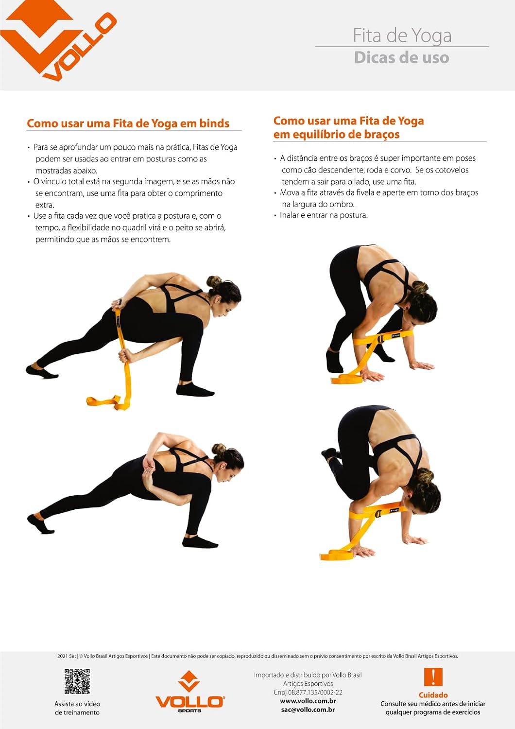 Fita de Yoga Vollo VP1066 Unissex