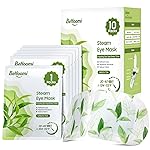 BeHoomi Steam Eye Mask, 10 Packs Heated Eye Mask, Self Heating Disposable SPA Warm Compress for Eyes Sleep Mask, Travel Essentials & Relaxation Gifts, Stocking Stuffers (Green Tea Scent)