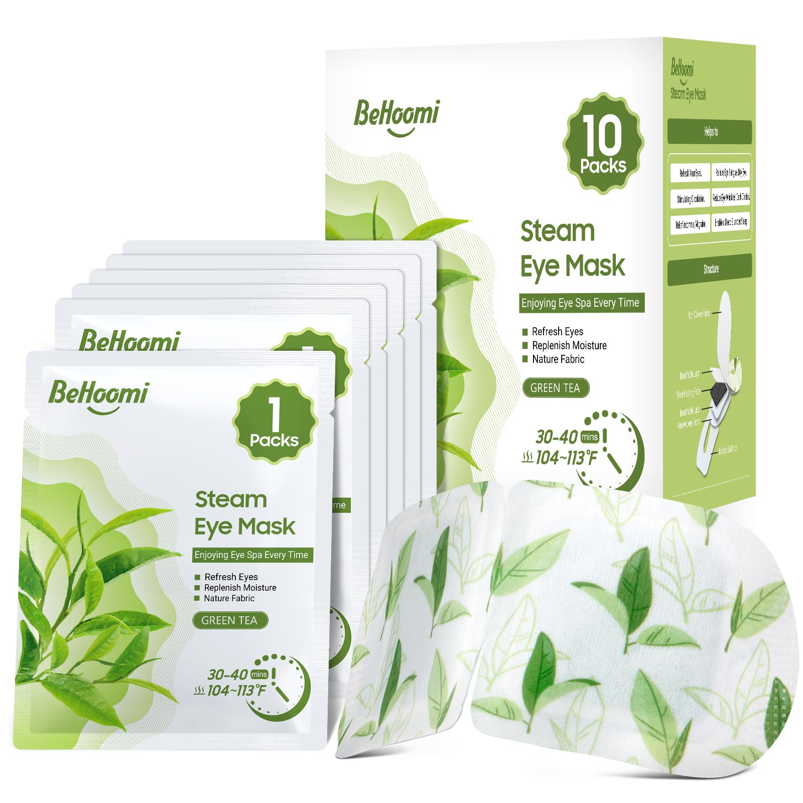 BeHoomi Steam Eye Mask - eyes | Mubboo