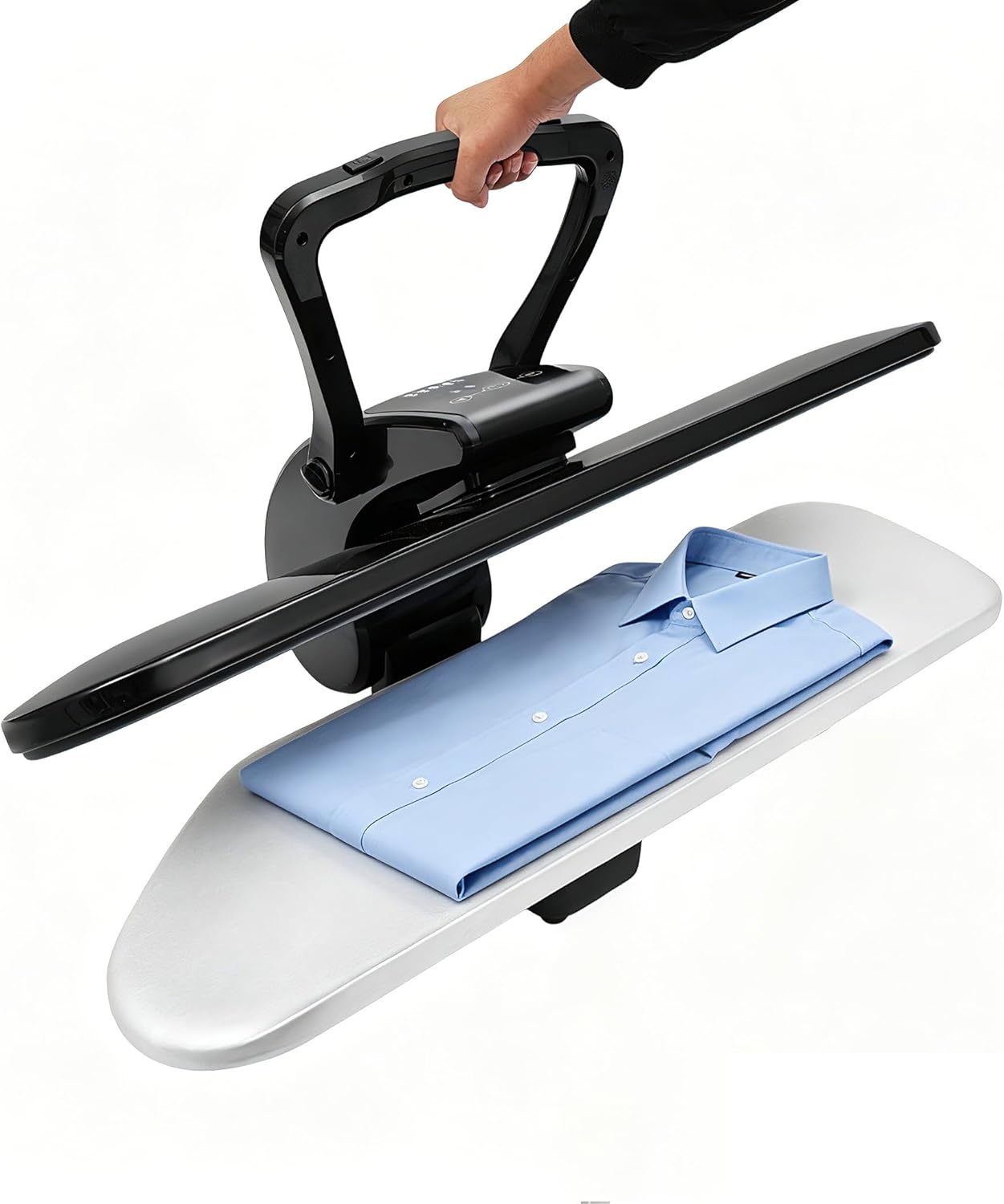 36" Large Steam Iron Press with LED Touch Screen, 1600W Professional Iron Press Machine Steam Press with 5 Fabric Settings & Steam Burst Function for Home Business SYP8810B (Black, 36")