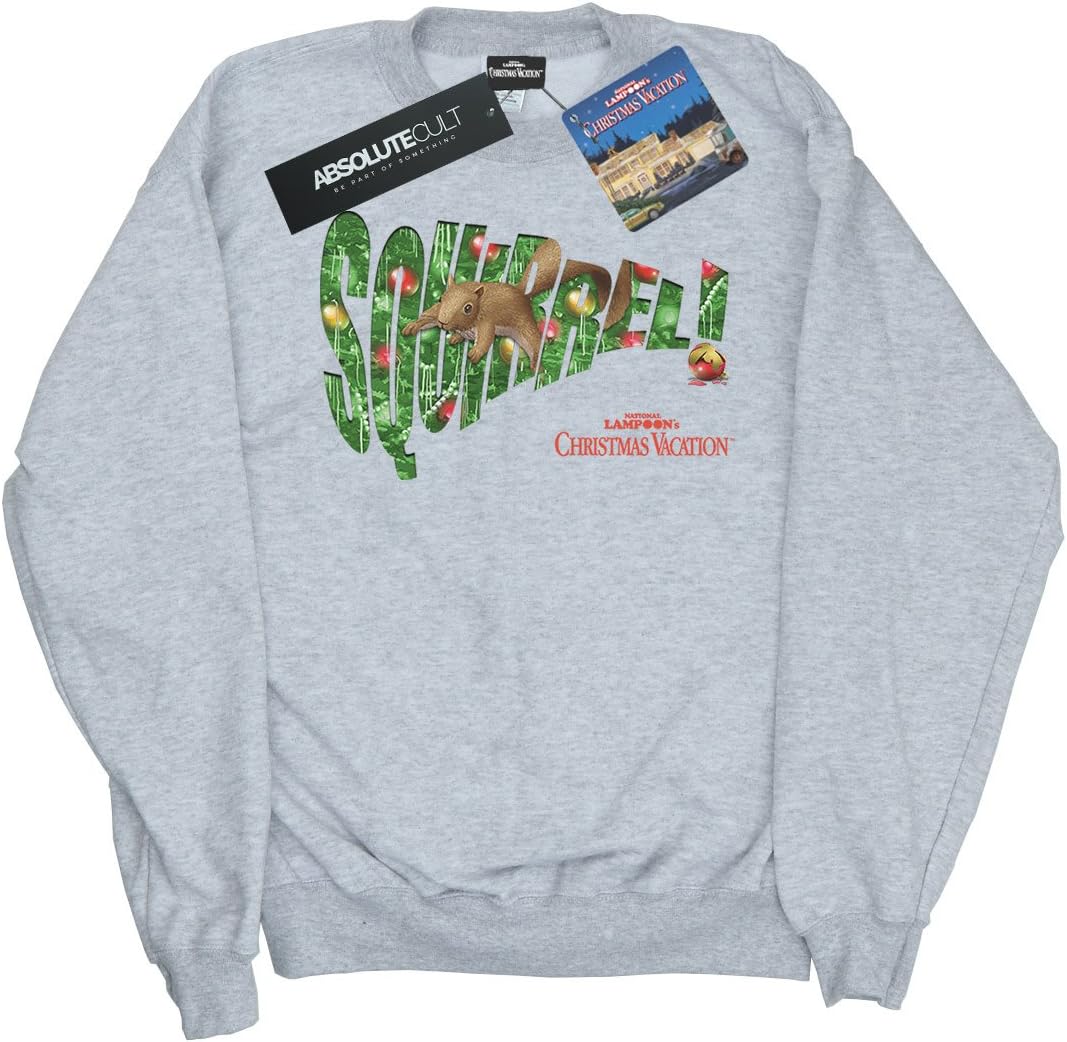National Lampoon's Christmas Vacation Boys Squirrel Tree Sweatshirt 9-11 Years Sport Grey