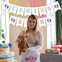 Party Propz Multicolor Coming Soon Baby - 1 Pc Banner Baby Shower Decoration Items | Mom To Be Decoration | | Banners For Baby Shower | BabyShower Banner (Cardstock) gallery image