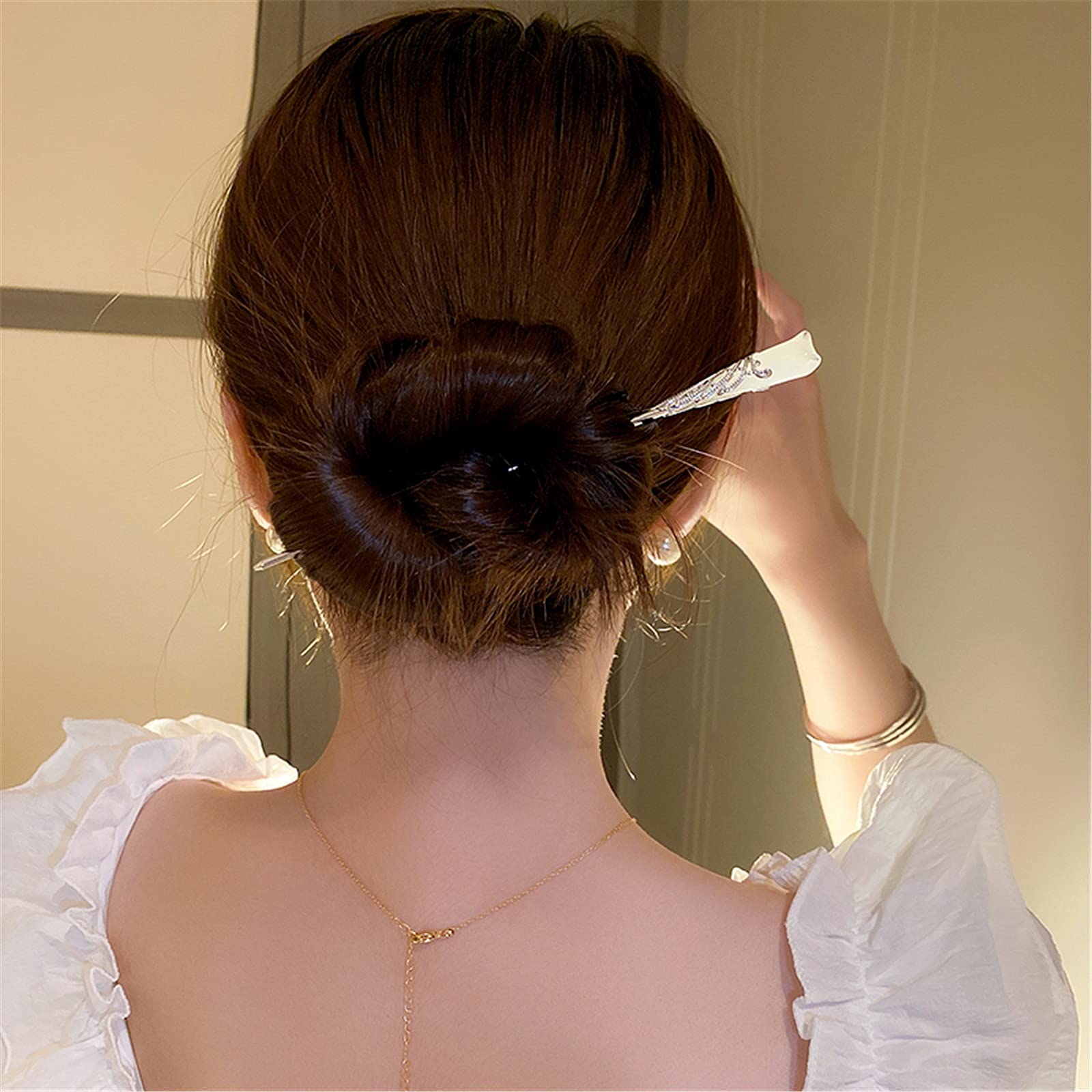 Amazon.co.jp: 簪 かんざし 中国の白木蓮のヘアピン古代スタイルの髪