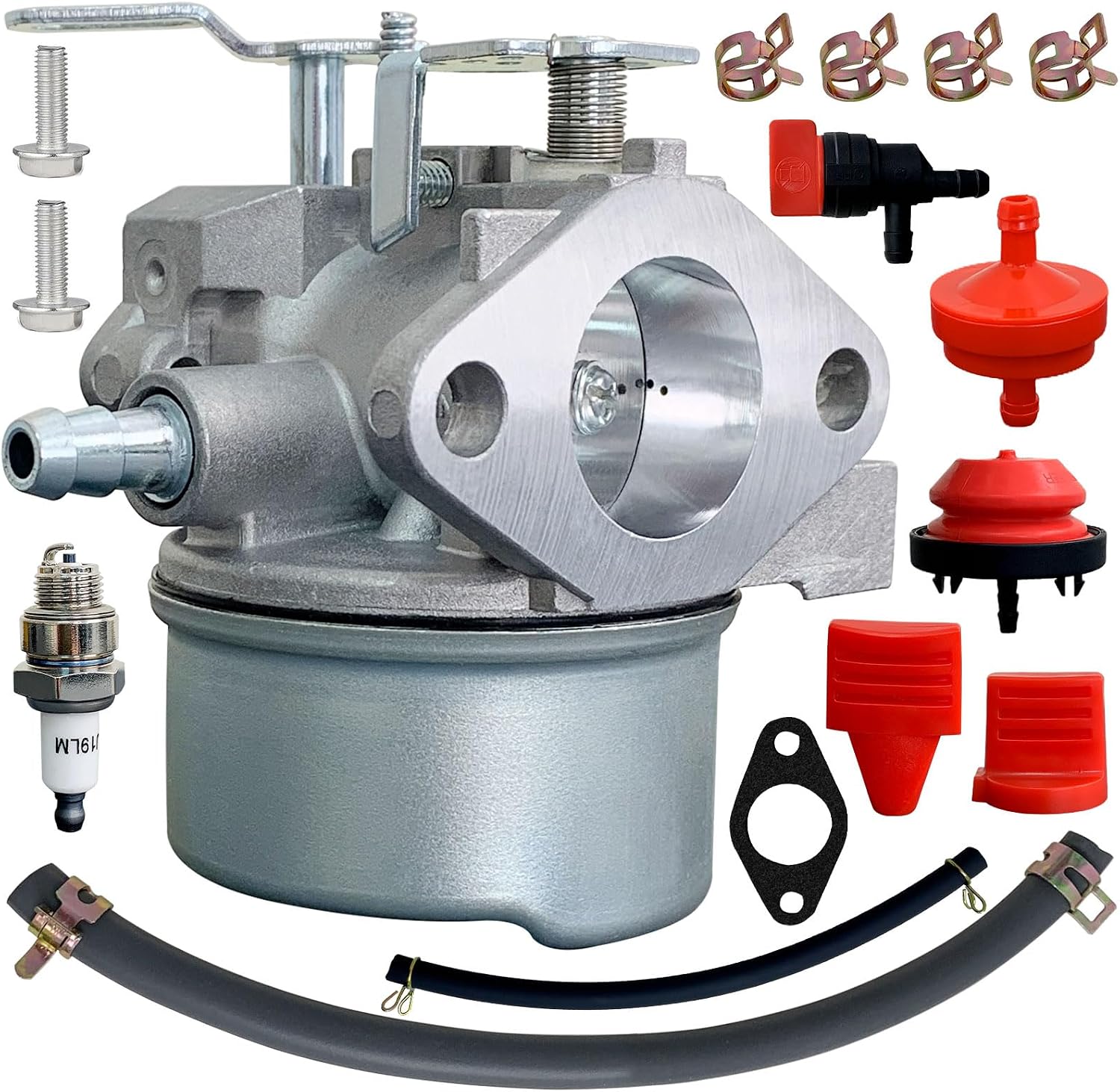 Ruixing OEM 640052 Carburetor for Tecumseh HMSK80 HMSK90 HMSK100 LH318SA LH358SA Snow Blower Thrower 8HP 9HP 10HP Engine replaces 640054 640349 640058 640058A Ariens st824 ST1032 ST624 Snowblower