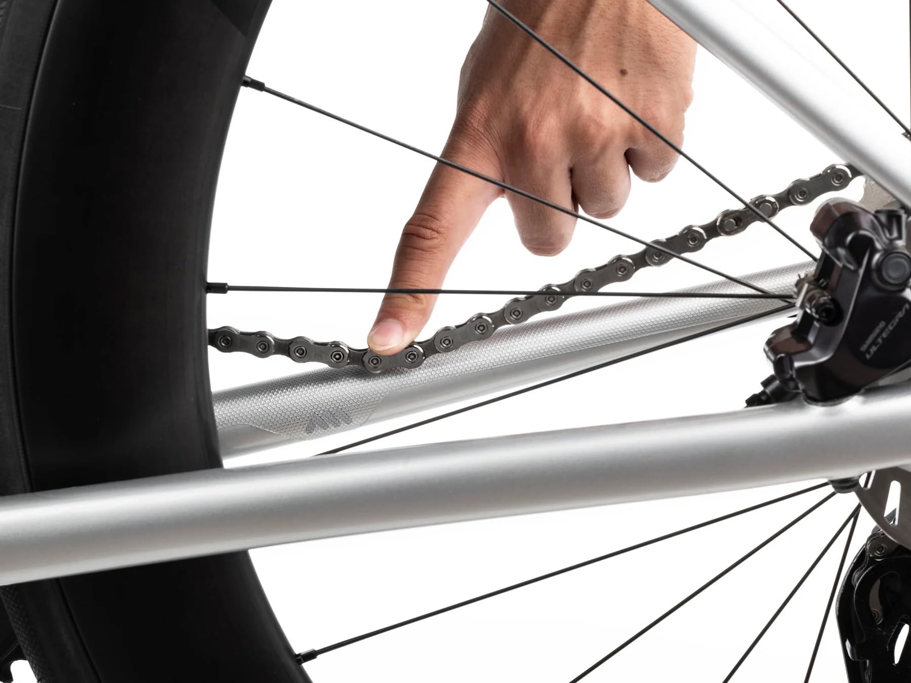 All Mountain Style Paracatena per Bici da Corsa e Gravel – Pellicola Protettiva Adesiva in Honeycomb, Antiurto, Leggera, Facile da Applicare