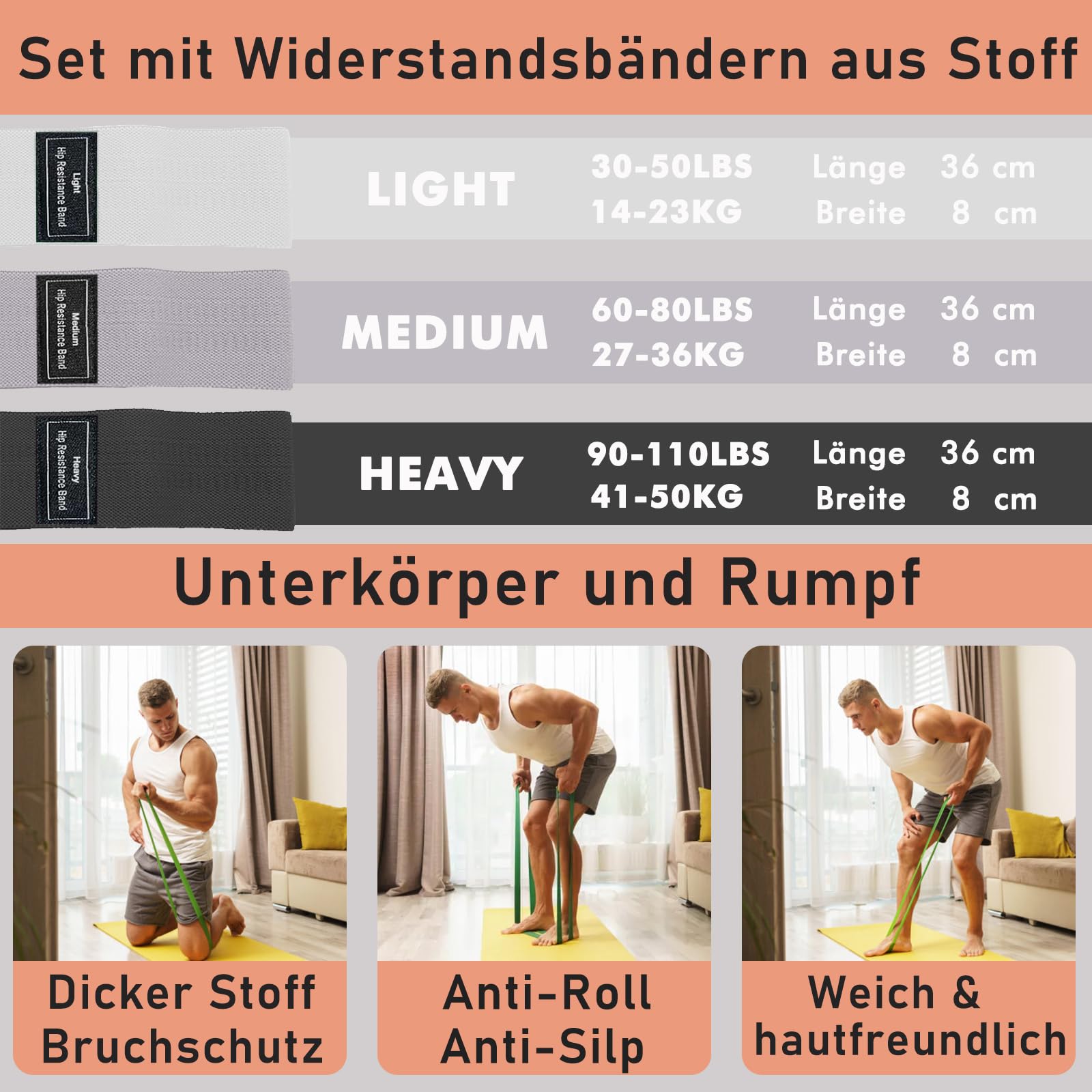 Pilates-Ring-Set, Pilates-Ausrüstung für das Heimtraining mit 35cm großem Magic Circle, Knöchel- und Handgelenkgewichten, Widerstandsbändern, für Anfänger geeignet, tolles Geschenk für Frauen