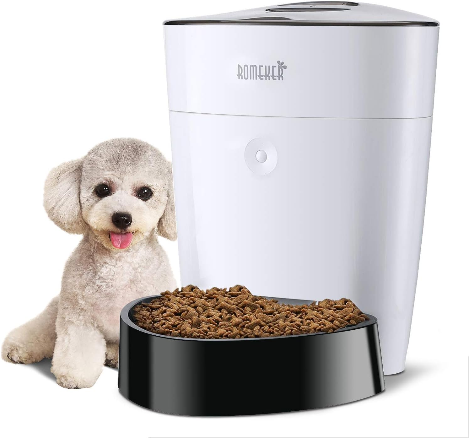 Automatic Cat Feeder 4L Smart Pet Feeder Auto Dog Cat Food Dispenser Timed Cat Feeder Large Dog Food Feeder 6 Meal,Timer Programmable Portion Control Battery/Plug-in Power