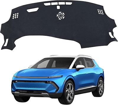 Dash Cover Compatible with 2024 2025 2026 Chevy Equinox EVNot Fuel Without HUD Dashboard Cover Mat Non-Slip Pad Carpet Sunshield Protector,Dash Cover Accessories Custom Fit for Chevrolet