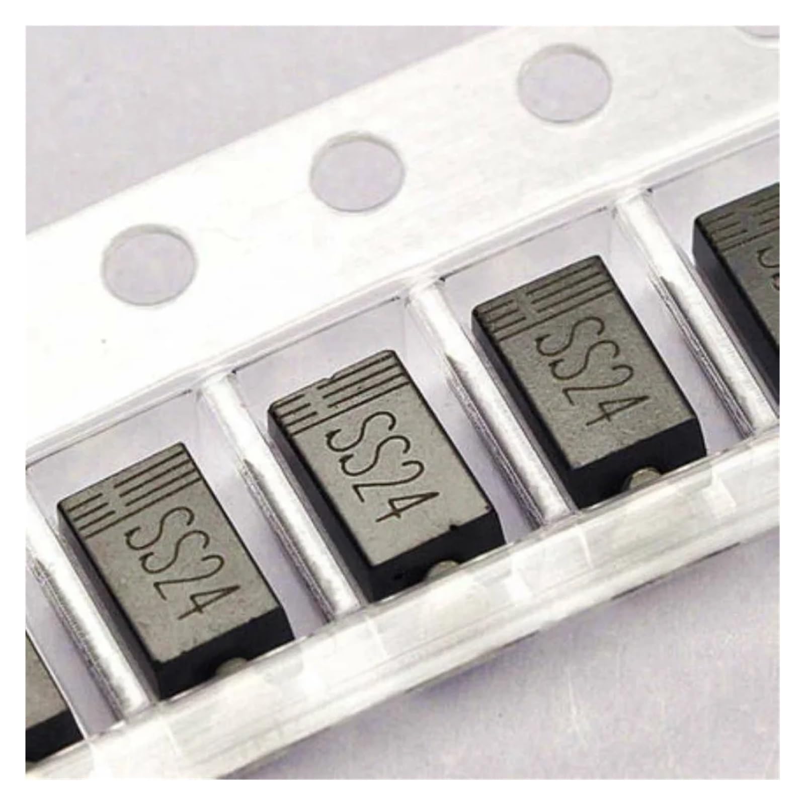 ICXLPMC 50pcs SS24 SR240 2A 40V DO-214AC SMD Schottky Diodes