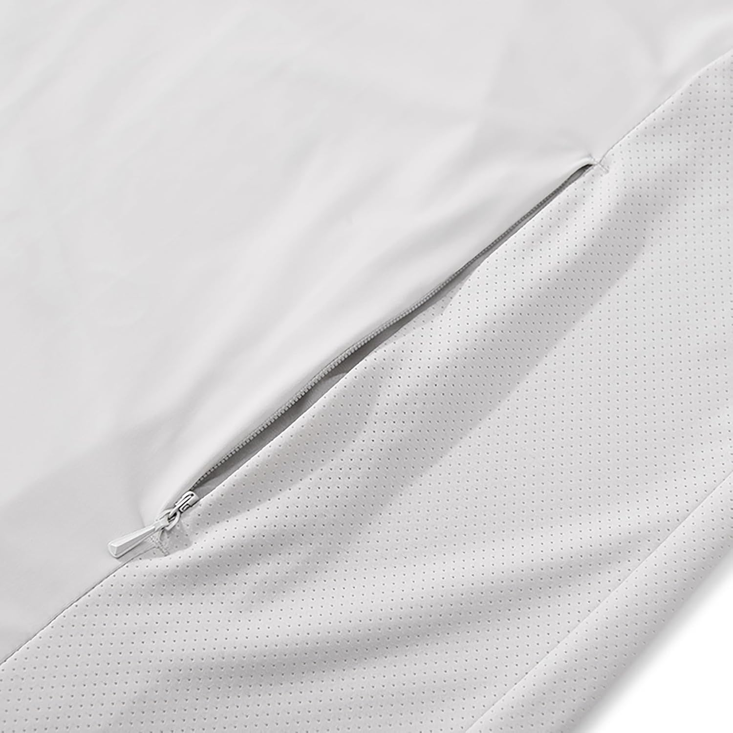 Unisex UPF 100+ Sunscreen Jacket UV Protection Long Sleeve Hoodie Thumbholes for Hiking Running Fishing Zip Pockets