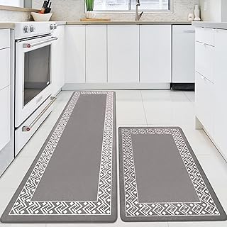 Iycnkok Kitchen Mats Rugs Waterproof - 44x75 cm+ 44x150 cm L
