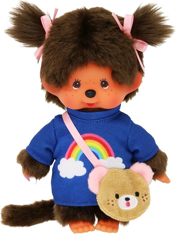 Monchhichi Sekiguchi Classic Girl with Kawaii Messenger Bag Plush Doll