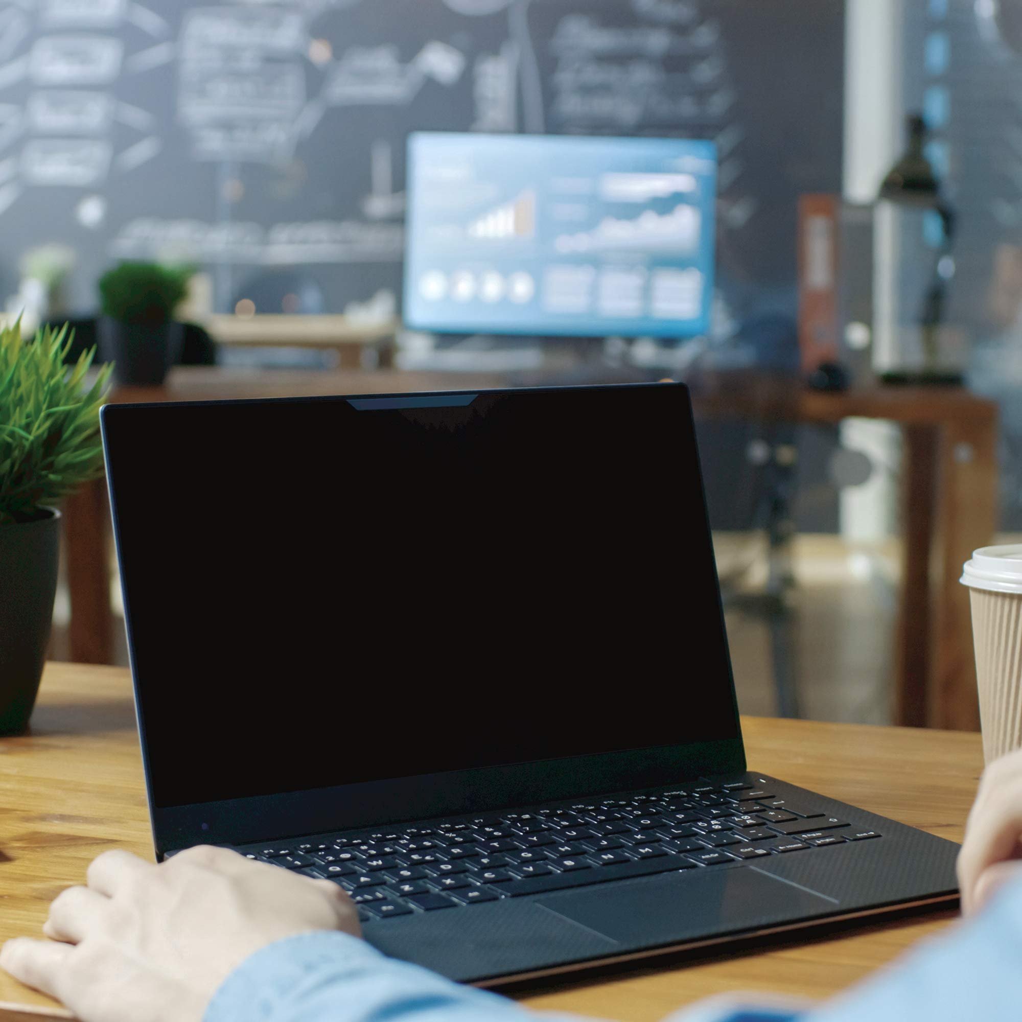 Fellowes - Filtro de privacidad Privascreen Touch para pantalla 14" / 35.56 cm - Fáciles de colocar y retirar con pestañas adhesivas